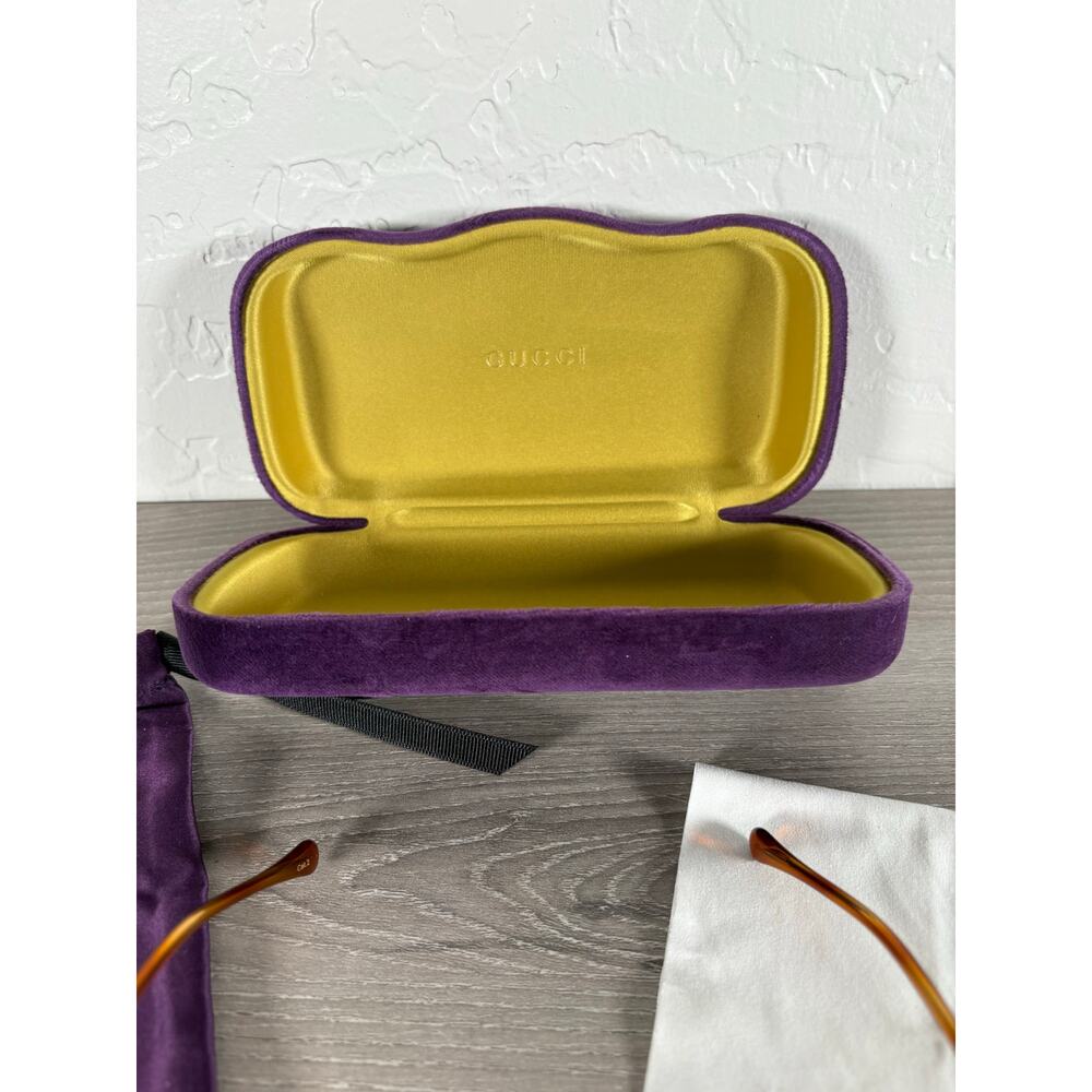 Gucci GG0884SA 003 Sunglasses 58mm Square Havana Brown Gradient w/ Case & Pouch - Picture 10 of 10